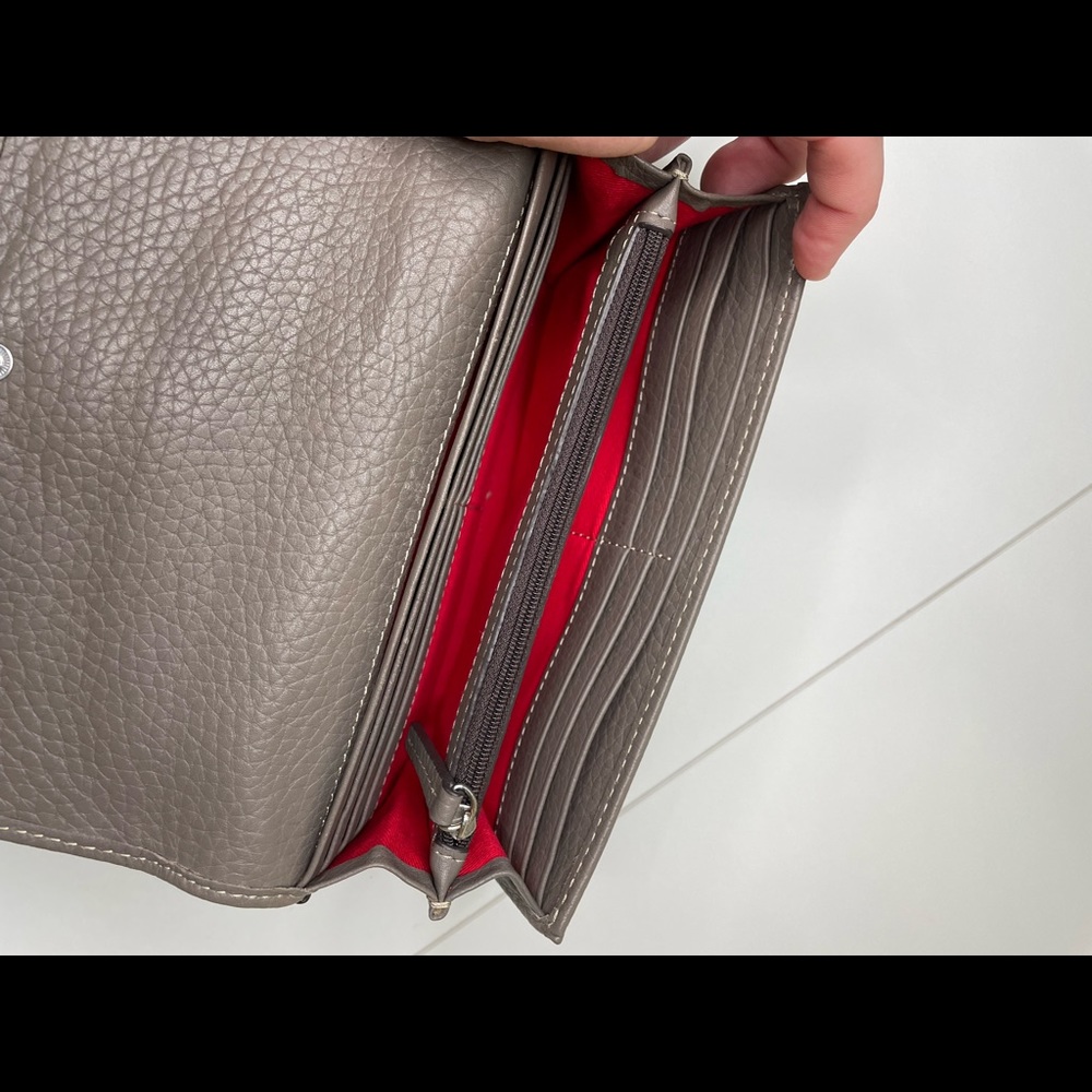 Dooney and Bourke Pebble Large East/West Sac and Wallet in Elephant - Picture 15 of 16